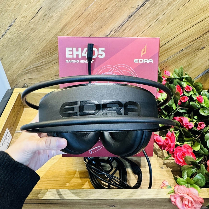 Tai nghe gaming EDRA EH405, jack 3.5mm, led RGB - Hàng chính hãng