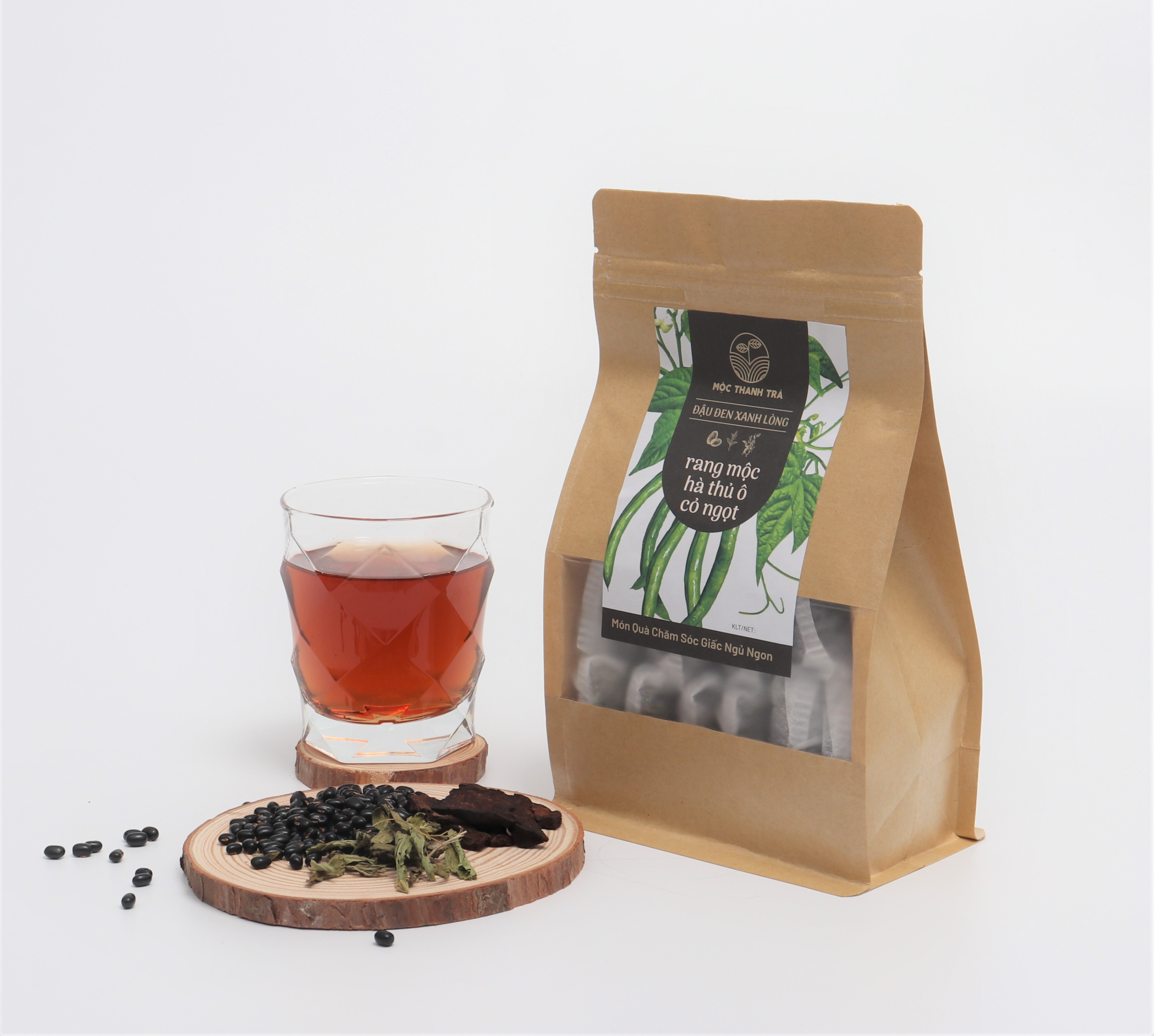 Đậu Đen Xanh Lòng Rang Mộc_Cỏ Ngọt _Hà Thủ Ô 500Gram