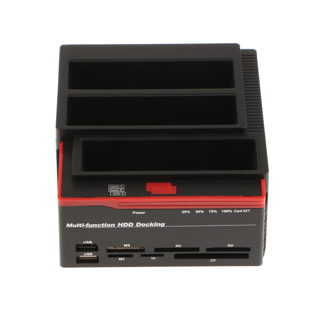 All in 1 2.5"3.5" 3 Slots USB3.0 SATA IDE HDD Docking Station Card Reader