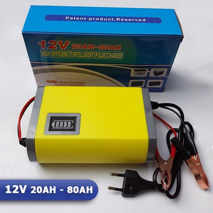 Bộ sạc ắc quy 12v tự ngắt khi đầy 12V 20ah - 80ah sạc ắc quy ô tô xe máy