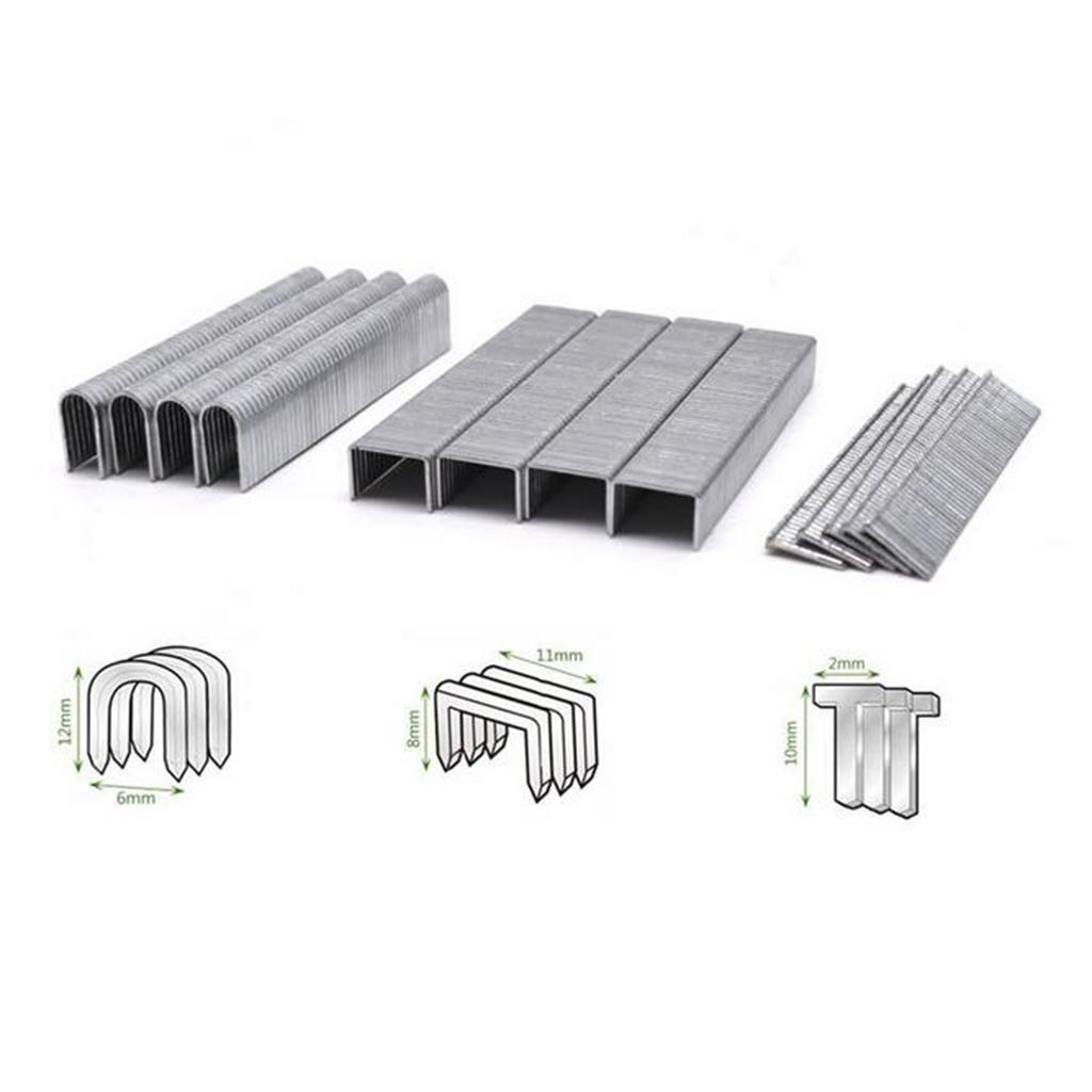 Heavy Duty 3 in 1 Hand Staple Gun Tacker Chromed with 600 Staples DIY