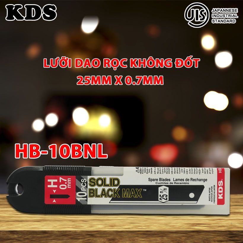 LƯỠI DAO KHÔNG ĐỐT 25mm KDS HB-10BNL