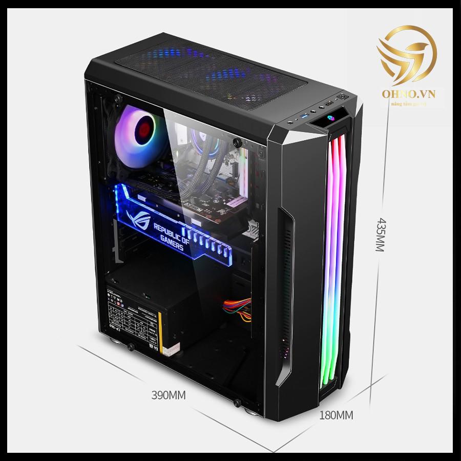Vỏ Case Máy Tính PC Gaming AAP G05 Vỏ Case LED RGB Thùng Máy Tính Trong Suốt - OHNO VIỆT NAM