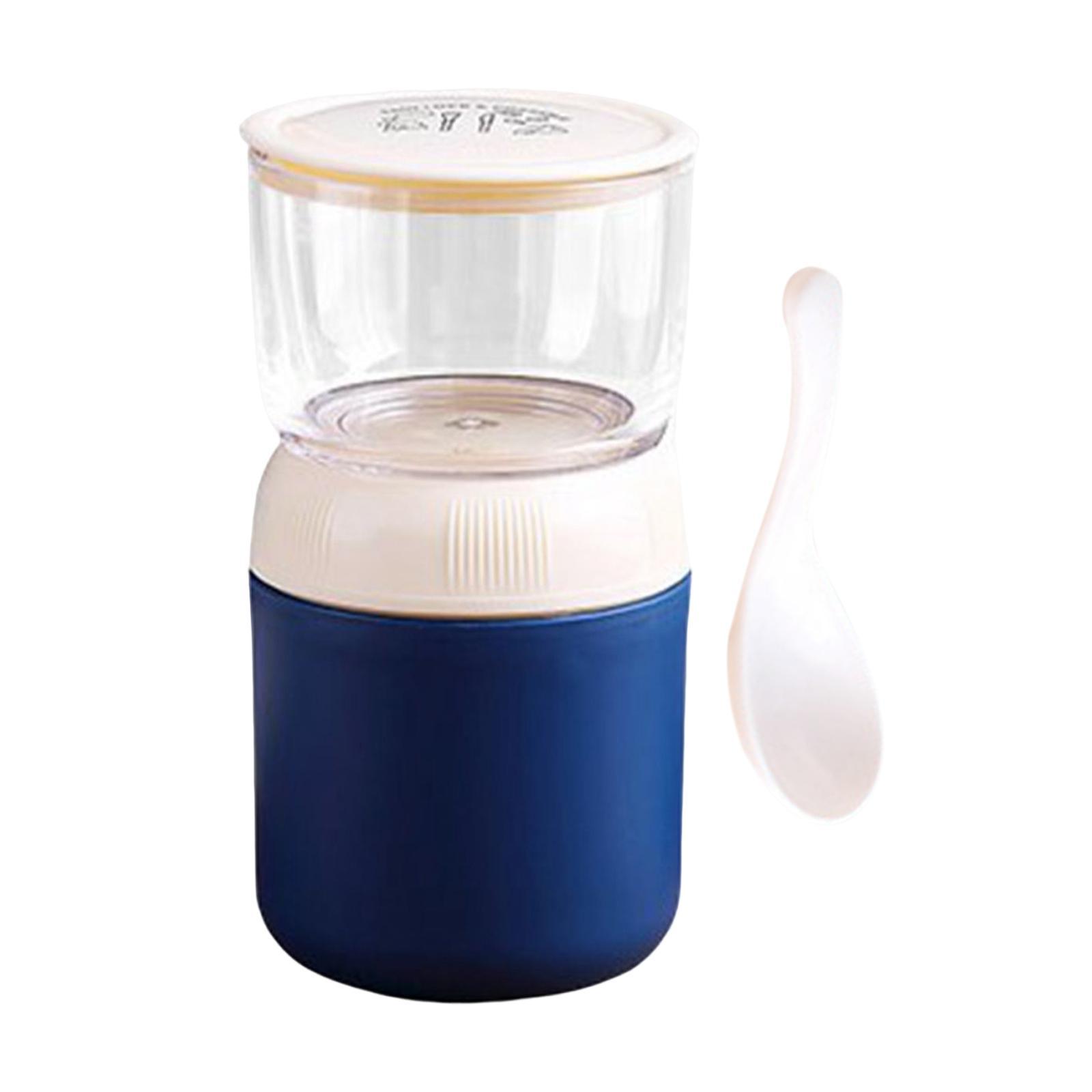 2Pcs Lunch Pot Yogurt Container Insulated Food Container 2 Tier