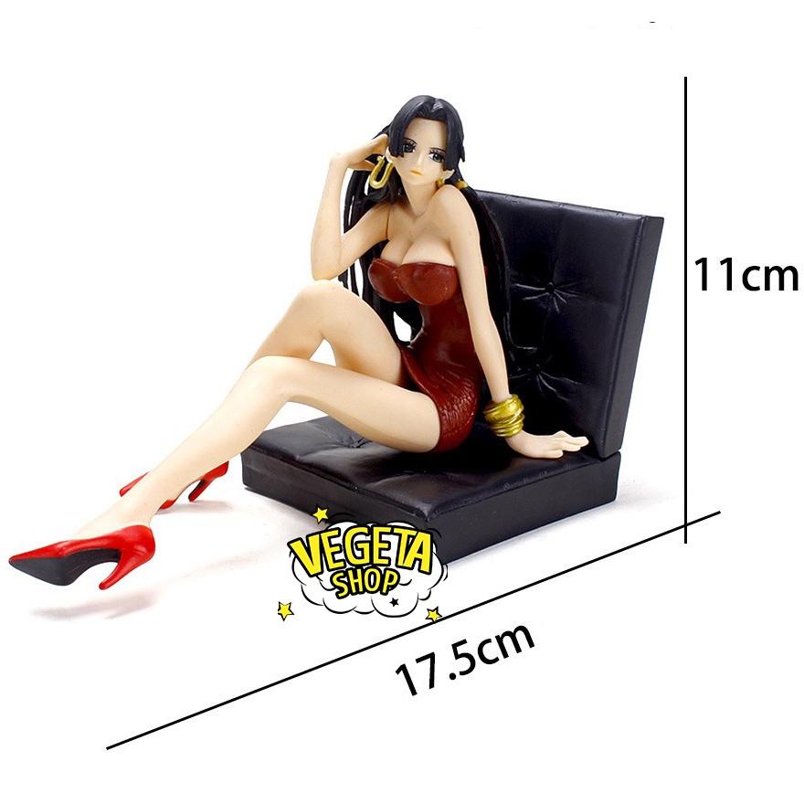 Mô hình One Piece - Boa Hancock sexy quyến rũ xinh đẹp dễ thương tạo dáng ngồi - Dài 17.5cm Cao 11cm