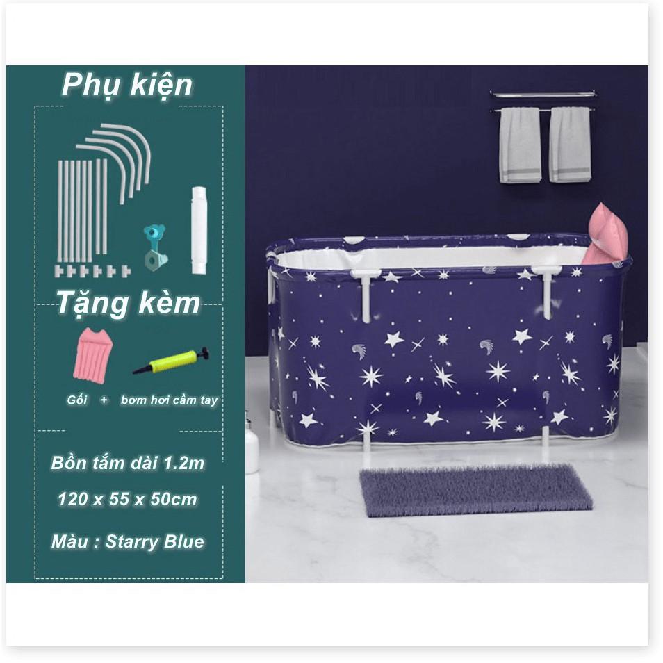 Bồn tắm xếp gọn người lớn NightFall 1m2 + tặng kèm gối