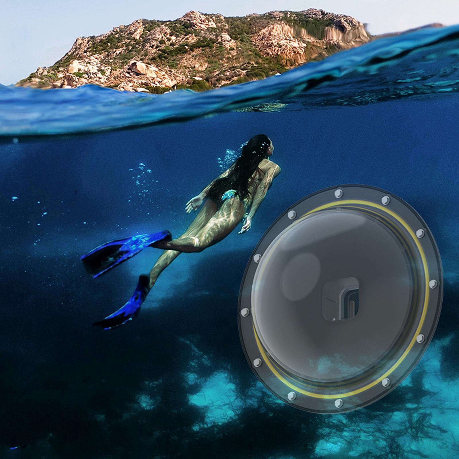 Dome Port for for Diving Underwater Camera Cover  Clasp  30m