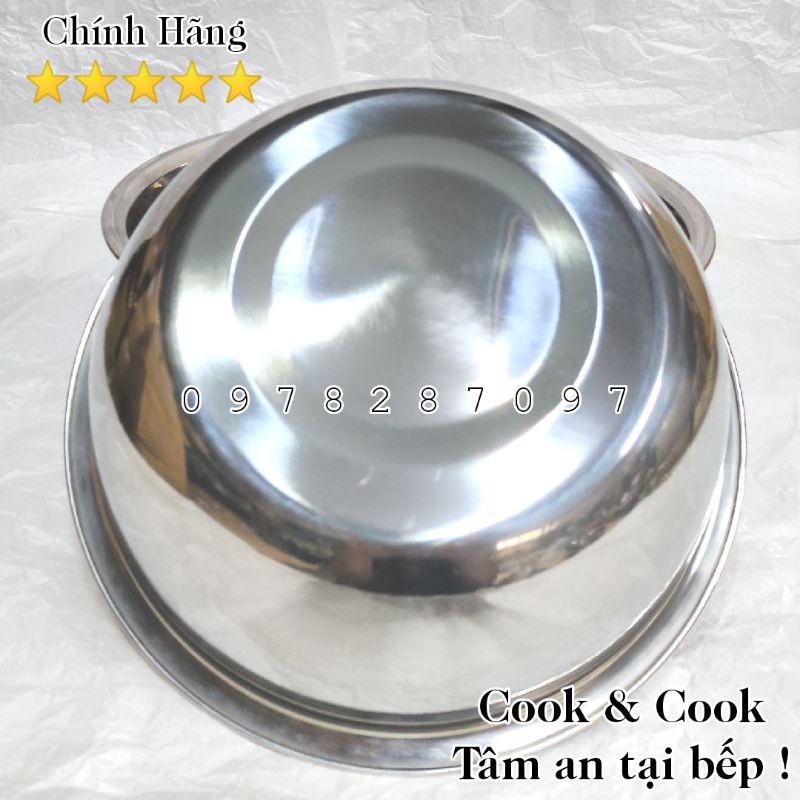 Chậu inox thau inox loại dày đủ size 20, 22, 24, 26, 28, 30, 32, 34, 36, 38 cm