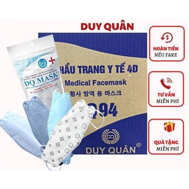 COMBO 100 KHẨU TRANG 4D KF 94 DUY QUÂN HÀNG VIỆT NAM CHẤT LƯỢNG CAO