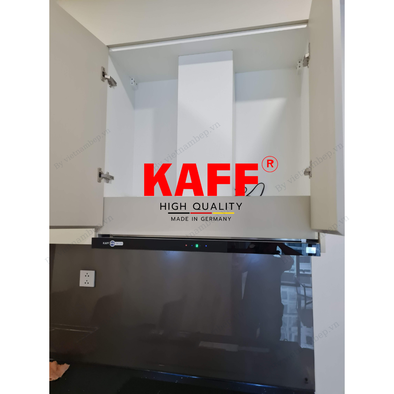 Máy hút mùi âm tủ inox phối kính cảm ứng 700mm KAFF KF-TL700 Tặng bộ lọc than thay thế - Hàng Chính Hãng