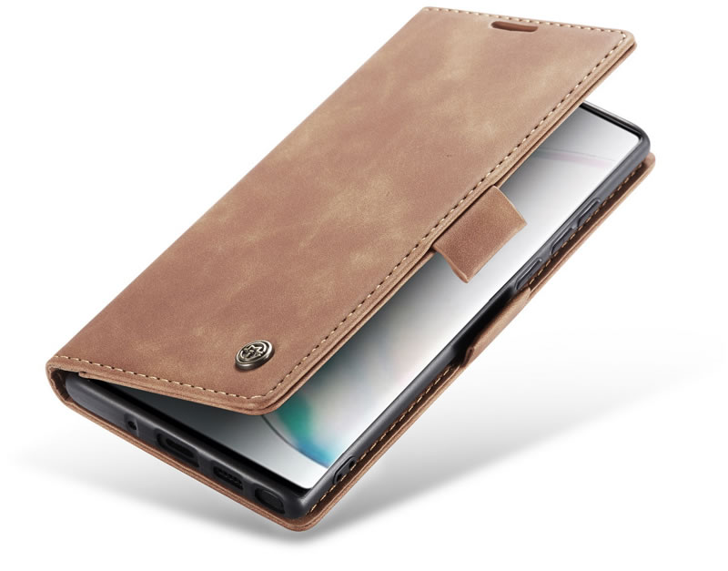 Bao da bò thật dạng ví chính hãng Caseme dành cho Samsung Note 10 Lite - Hàng chính hãng