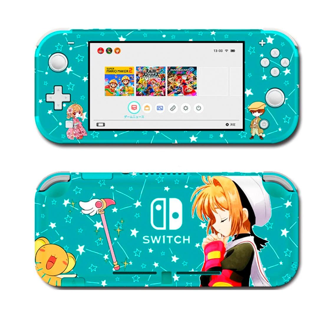 Skin decal dán Nintendo Switch Lite mẫu Cardcaptor Kinomoto Sakura Blue (dễ dán, đã cắt sẵn)
