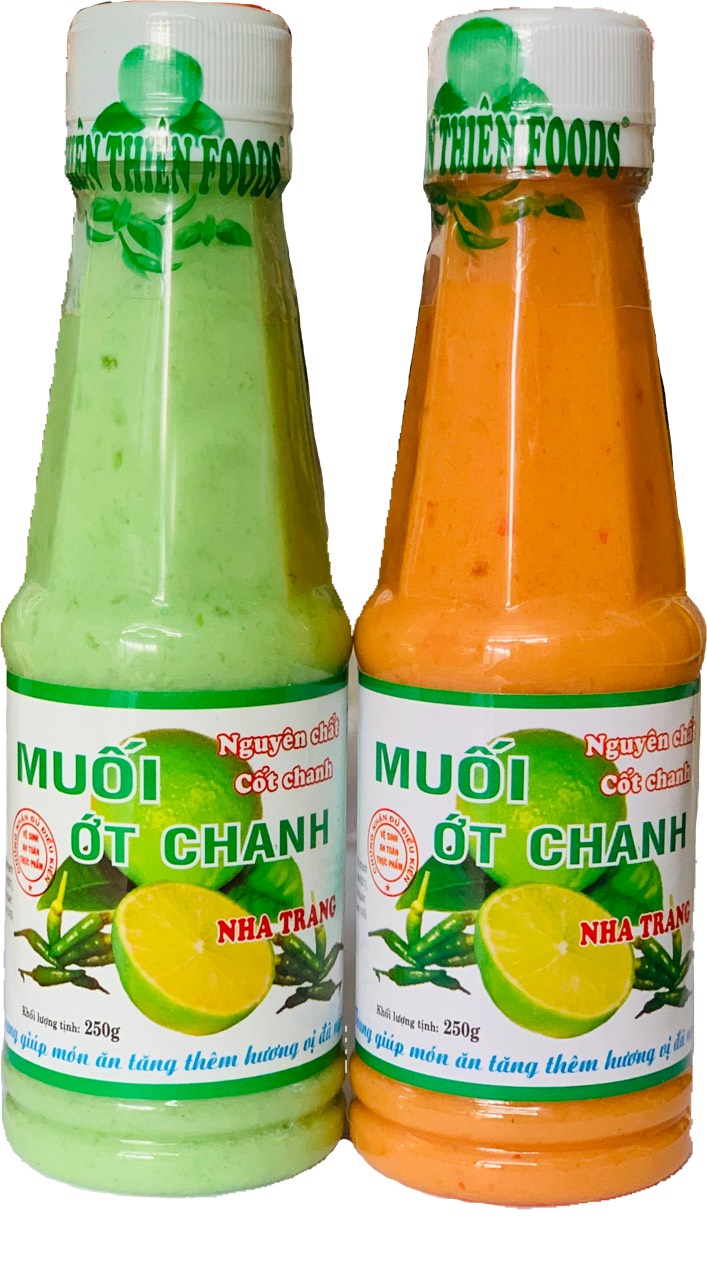 Combo 6 chai muối ớt chanh nha trang 250gr