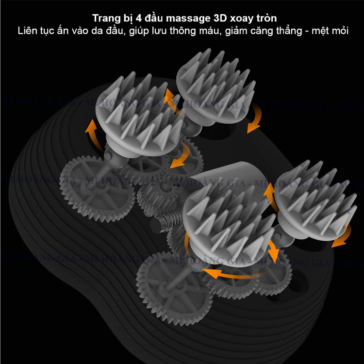 Máy massage đầu đa năng Momoda SX312 - Hàng chính hãng