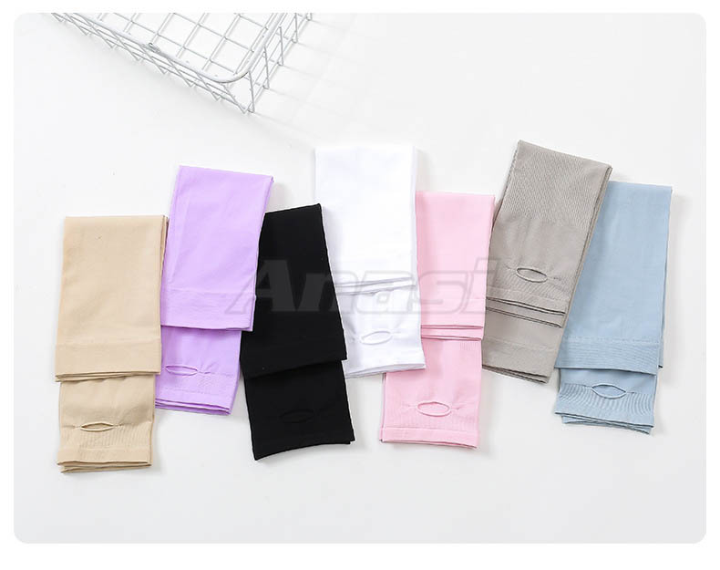 Găng tay chống nắng mềm mát Anasi SL009 - Có xỏ ngón, siêu co giãn