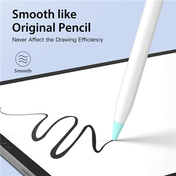 Bộ 10 Vỏ Đầu Silicon Dành Cho Apple Pencil 1, Apple Pencil 2 Dux Ducis Tip Cover_ Hàng Chính Hãng