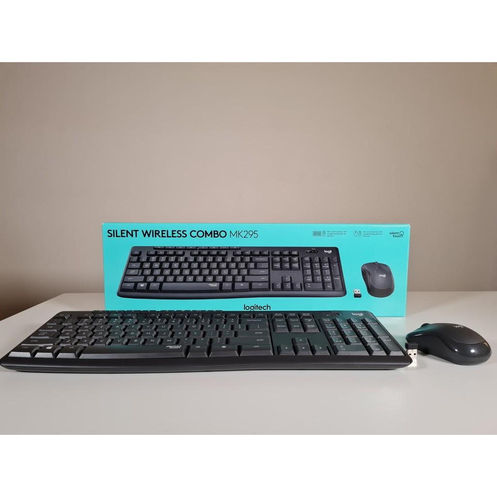 Bộ bàn phím chuột Logitech MK295 Không Dây Silent - Hàng chính hãng