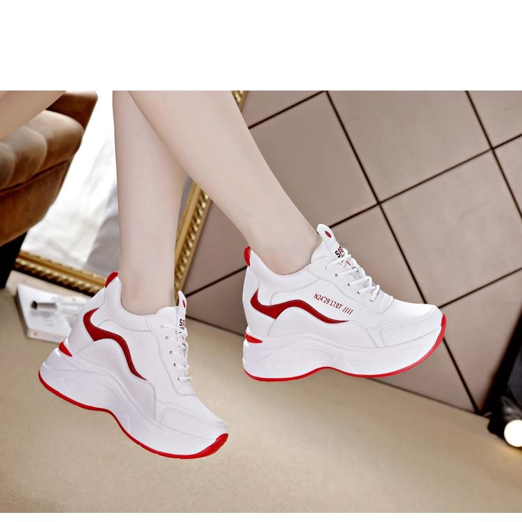 Giày thể thao nữ độn đế, sneaker loại cao cấp, 9cm tôn chiều cao, bằng da PU, SIÊU ÊM - SIÊU ĐẸP - SIEU BỀN