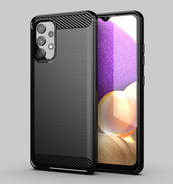 Ốp lưng chống sốc Vân Sợi Carbon cho Samsung Galaxy A32 4G - Hàng Nhập Khẩu