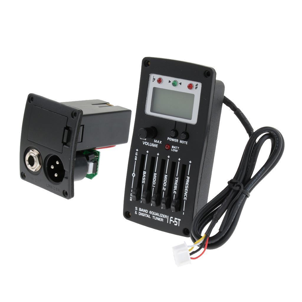 Acoustic Guitar EQ Preamp Pickup with Volume Control for Guitar Parts