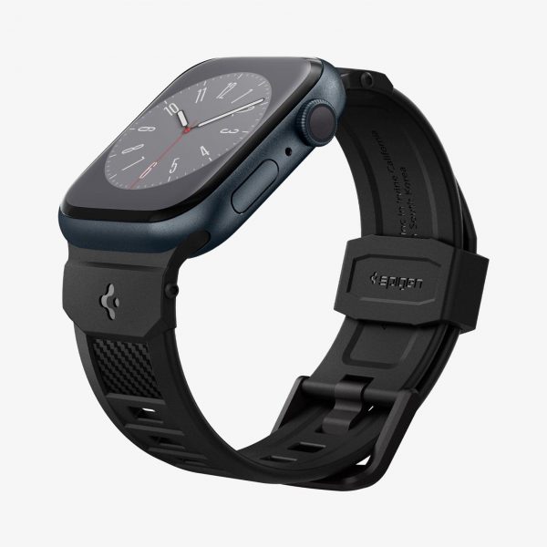 Dây đeo cao cấp Spigen Band Rugged Band cho Apple Watch Ultra 2/1 (49mm/45mm/44mm/42mm) – Thiết kế tinh tế, dẻo dai, Hàng chính hãng