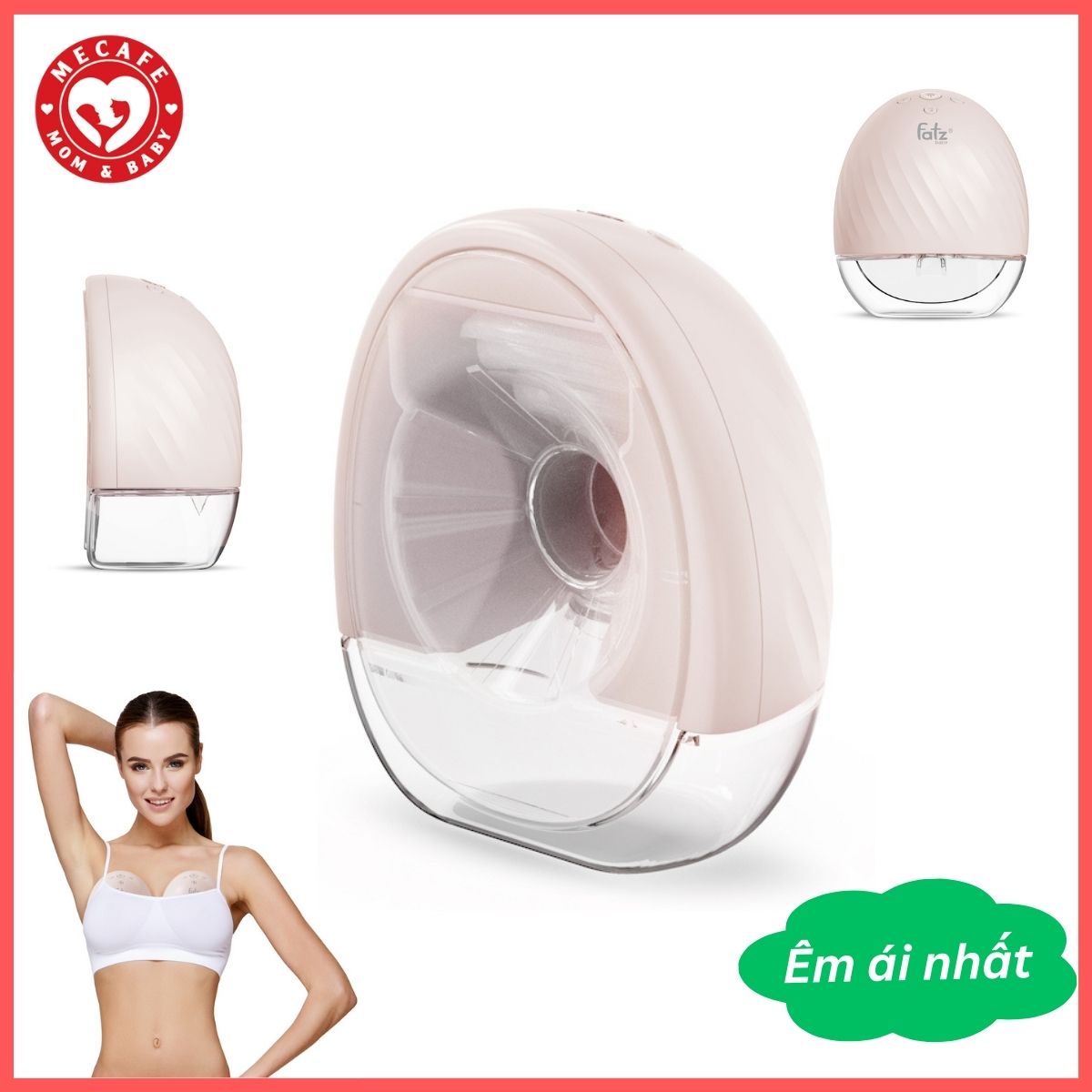 Máy hút sữa điện rảnh tay không dây Freemax 4 Fatzbaby (1 chiếc) tặng 10 túi trữ sữa sunmum mini