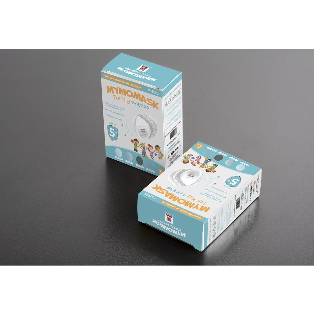 Khẩu trang trẻ em Mymo Mask N95 for kids X2 lớp vi lọc cao phân tử kháng khuẩn 99%