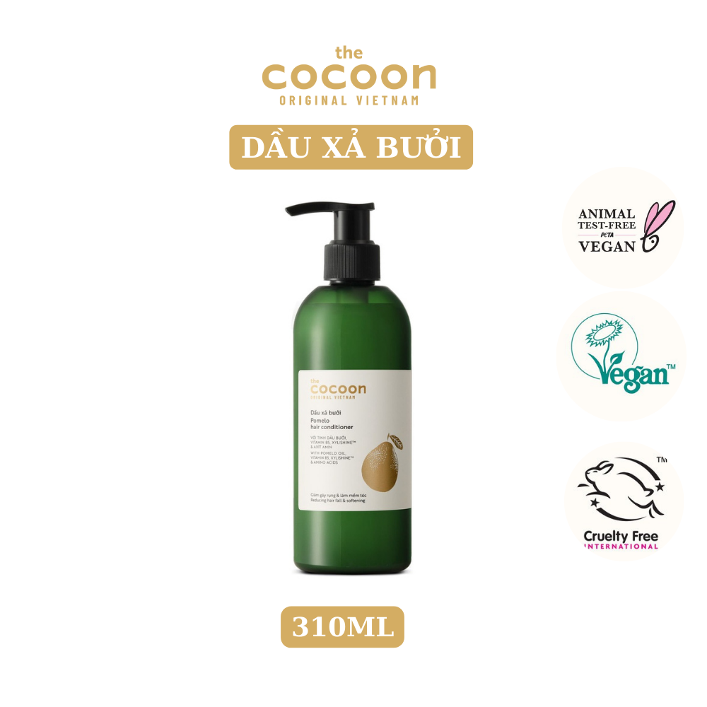 Dầu xả bưởi Cocoon giúp cung cấp dưỡng chất và bổ sung độ ẩm cho tóc 310ml