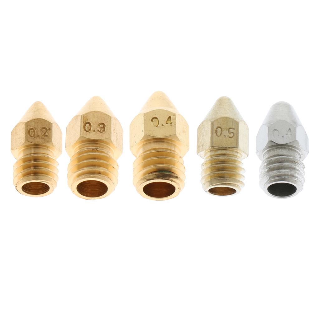 0.2mm Brass Nozzle for 1.75mm 3D Printer Head Hotend Extruder Accessories
