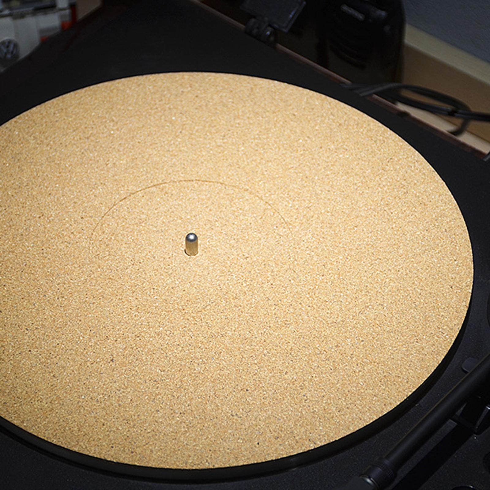 12 inch Cork Turntable Mat Turntable Record Mat for Vinyl Record Players