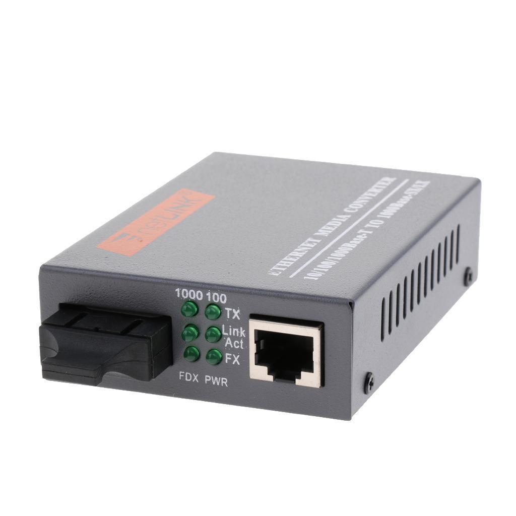 Premium Fiber Optical Media Converter SC Dual Fiber Single Mode 1000Mbps
