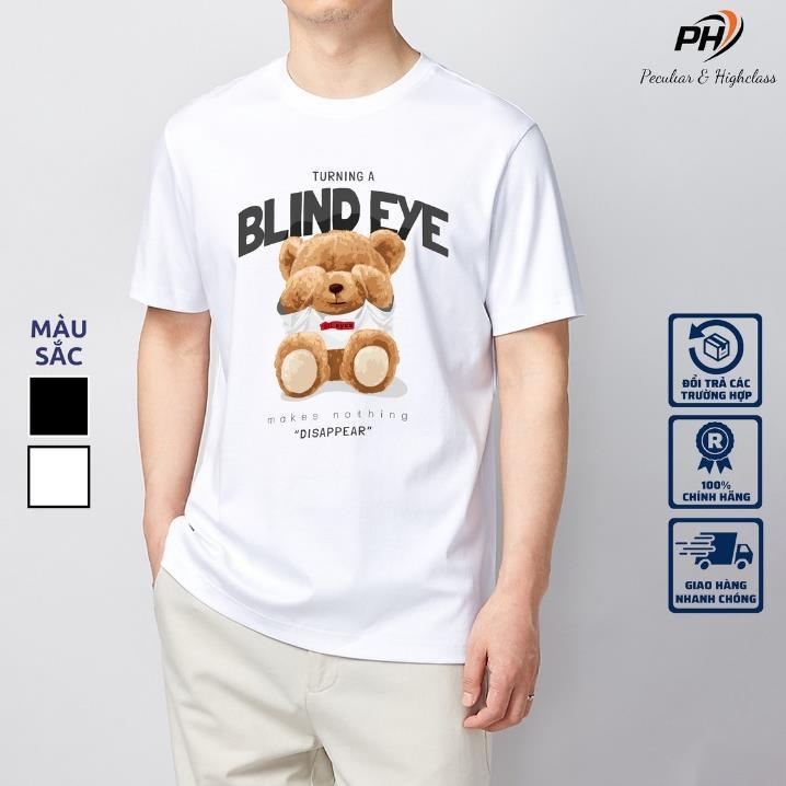 Áo thun nam BLIND EYE cổ tròn ngắn tay chất cotton mềm mại thoáng mát-PHSHOP204