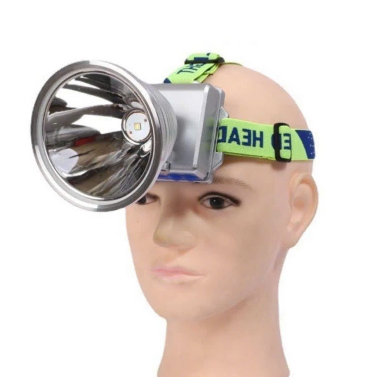 Đèn pin đội đầu j78 chiếu xa ánh sáng mạnh pin trâu đèn pin công suất lớn vỏ hợp kim nhôm