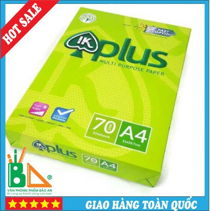 Giấy In IK Plus A4 - ĐL 70gsm 500 Tờ