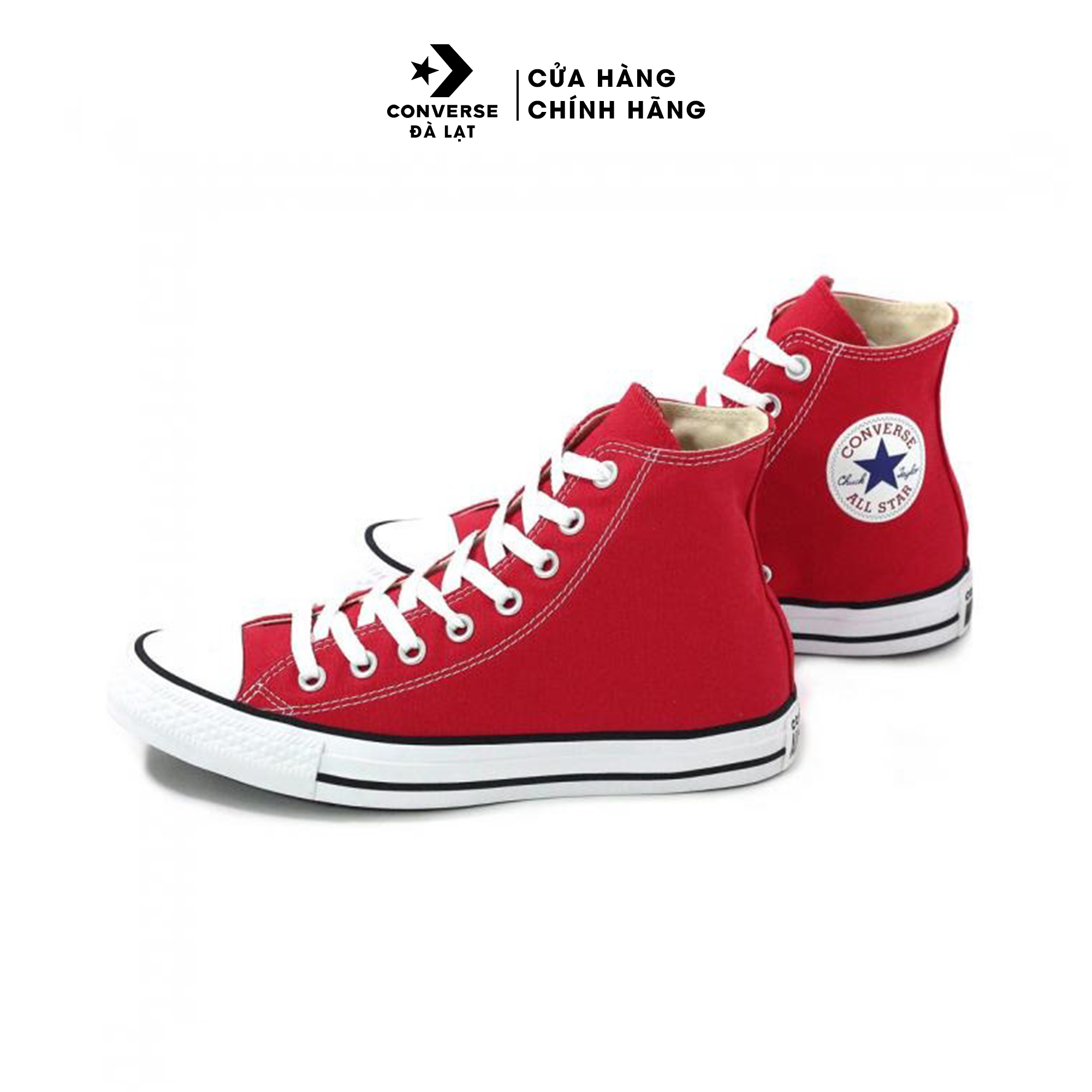 Giày Sneaker cao cổ màu đỏ cổ điển unisex Converse Chuck Taylor All Star Classic - 127441 / M9621C