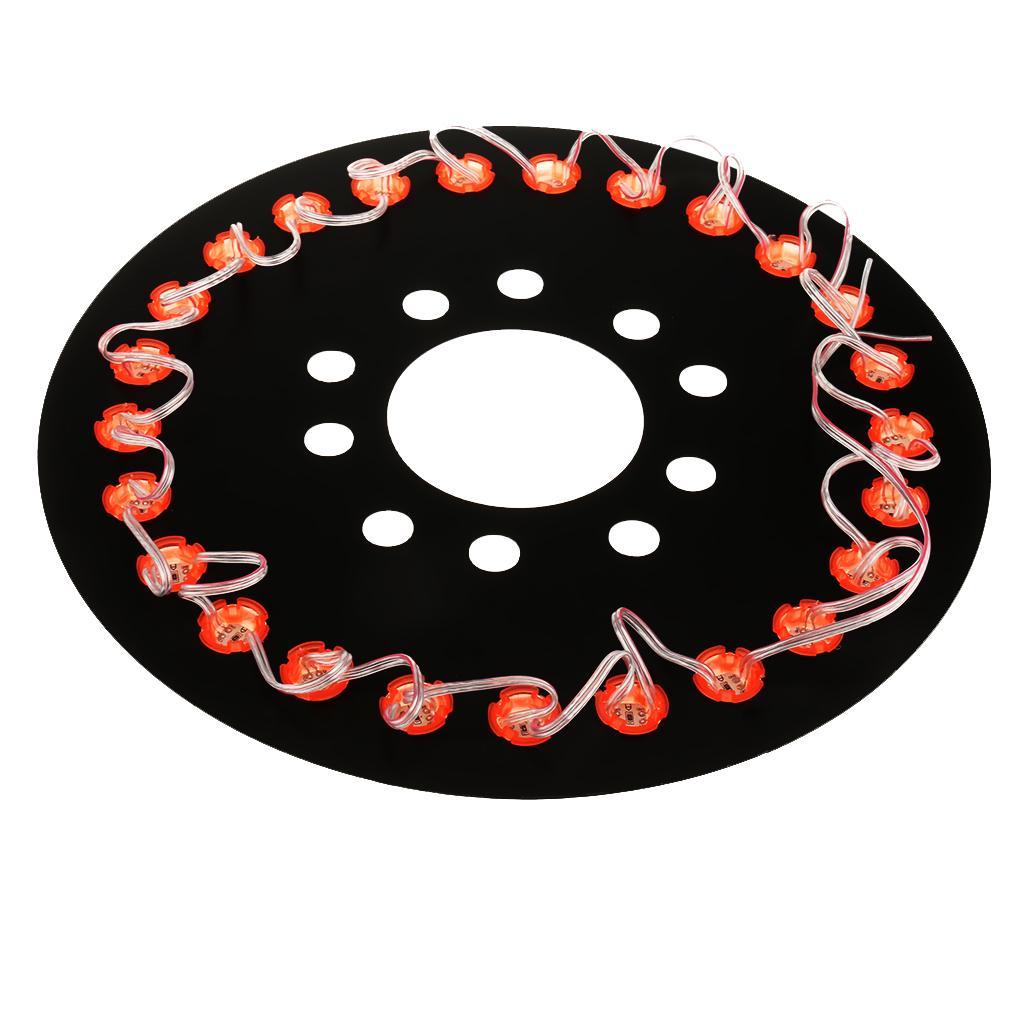 3rd Brake Decor Spare Tire 25 LED Wheel Light for TJ 96-17