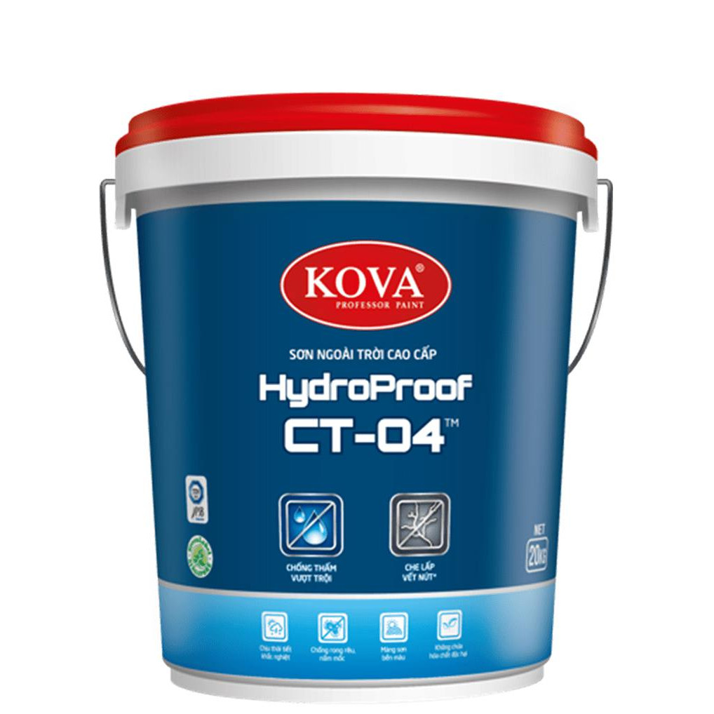 Sơn ngoài trời cao cấp KOVA HydroProof CT-04 18 Lít