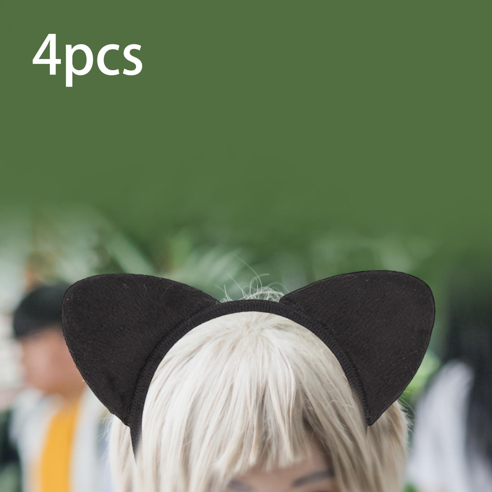 4 Pieces Headband, Lovely , Hairbands Plush Headpiece Headwear Girl Headband for Masquerade Photo Prop Girls