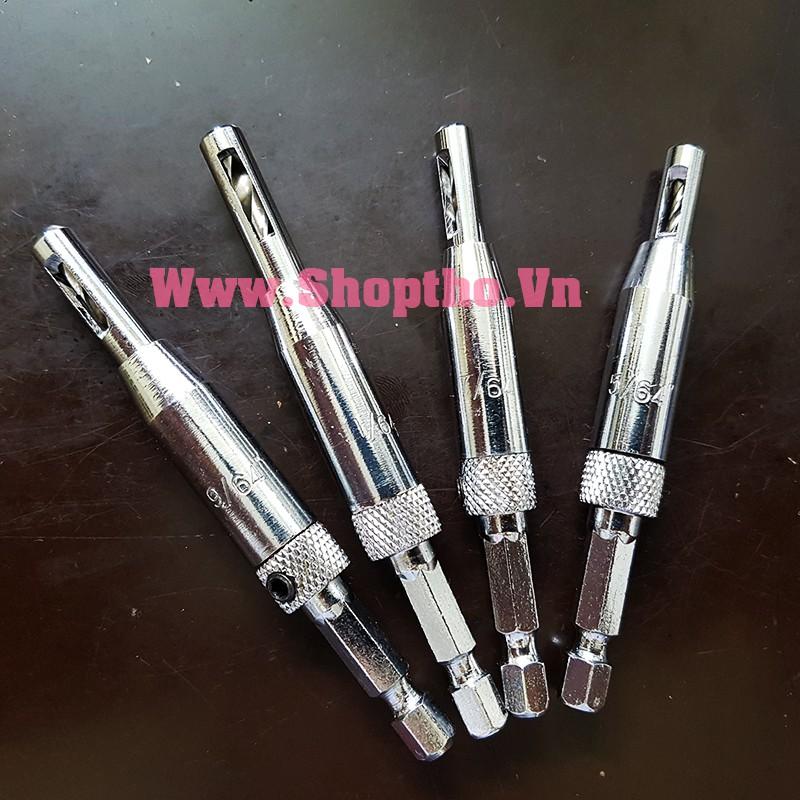 Bộ 4 mũi khoan mồi bản lề lá cửa gỗ