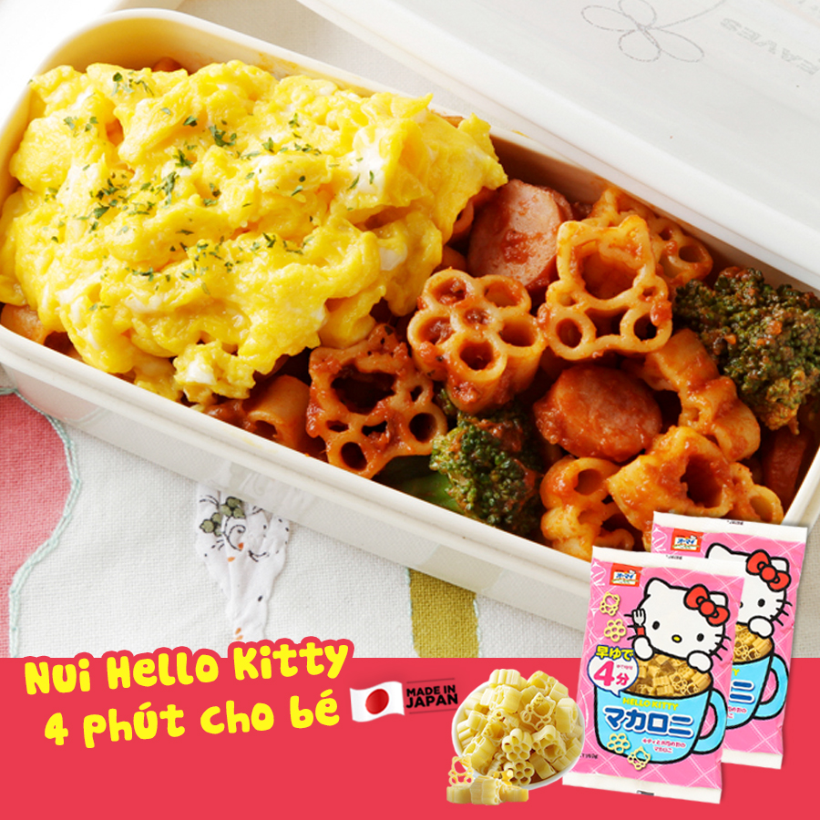 Combo 2 gói Mì ống Hello Kitty Nippn 150g