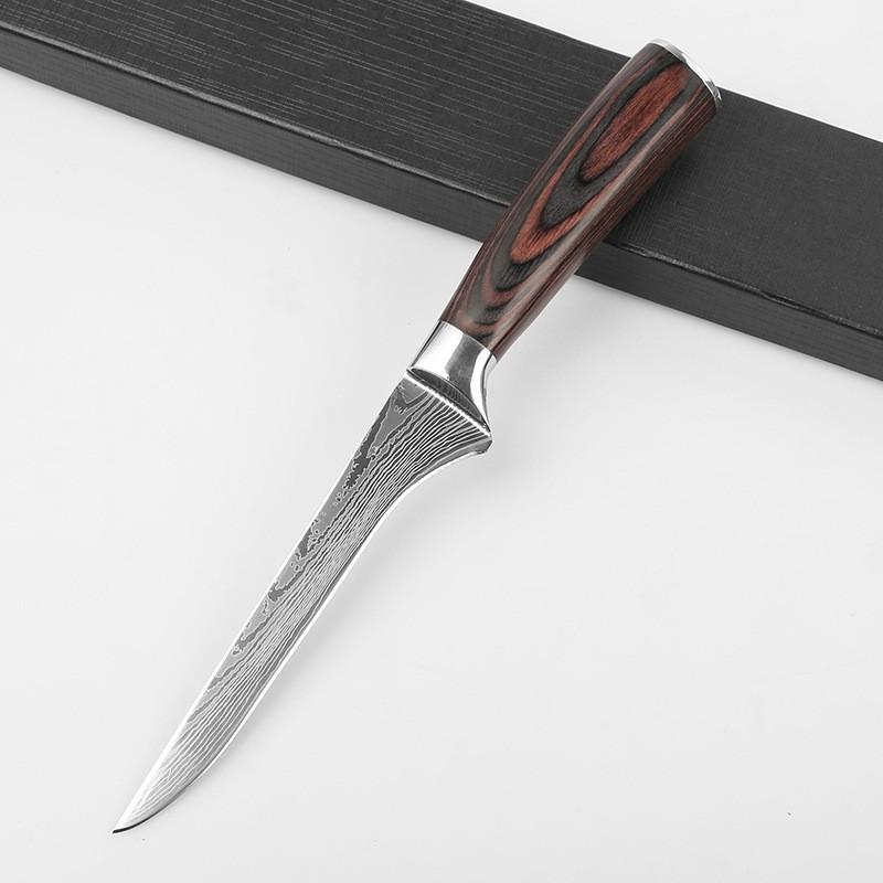 DAO - DAO BẾP NHẬT BẢN CLASSIC BONINGTHÉP DAMASCUS MÃ DT120 nt 234654467856