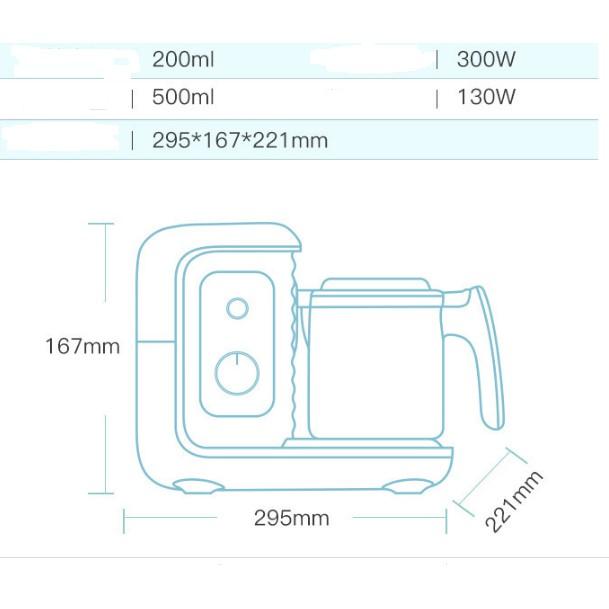 MÁY HẤP - XAY ĐA NĂNG 4IN1 cho bé ăn dặm T580 HÀNG CHÍNH HÃNG BÃO HÀNH 1 NĂM