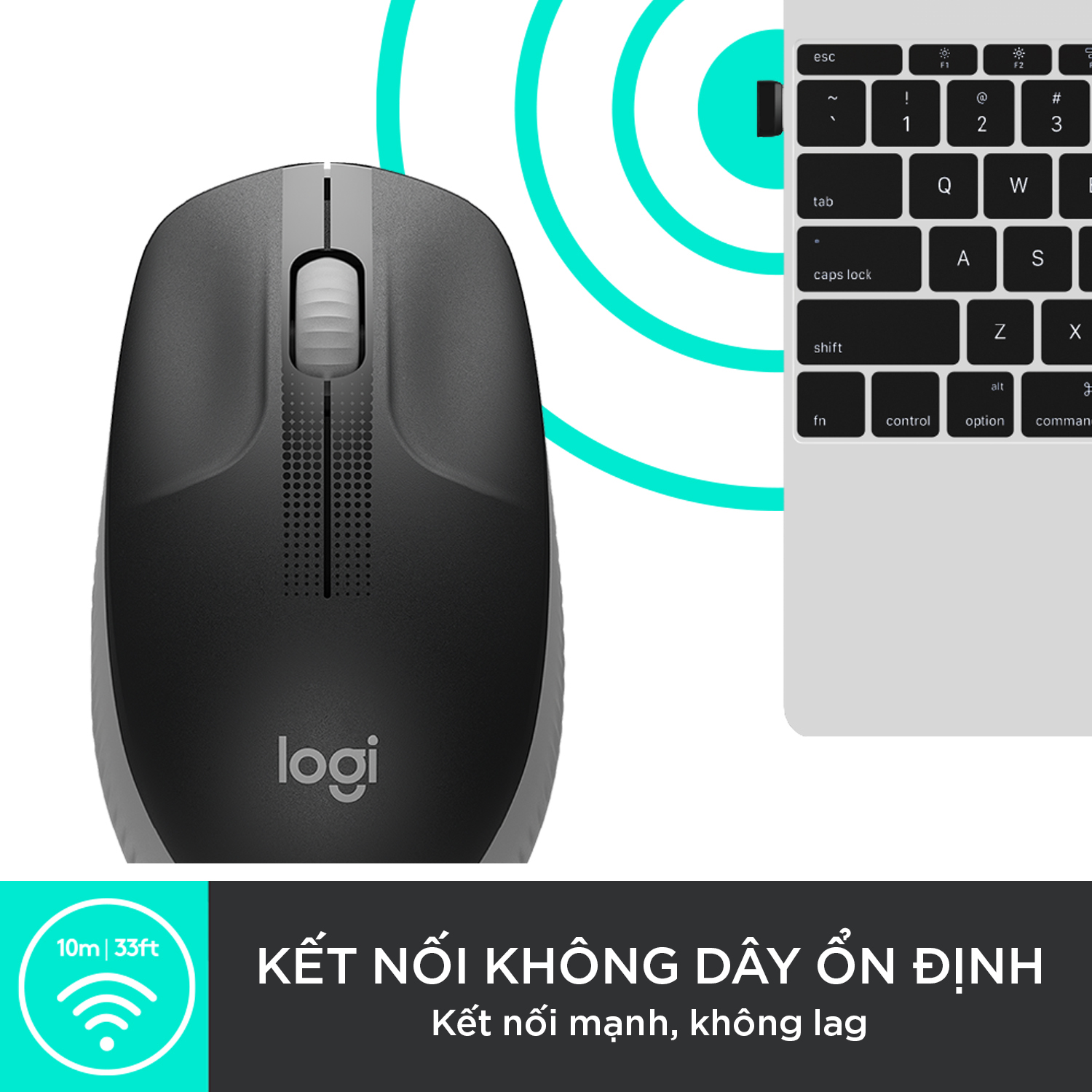 Chuột không dây Logitech M191- Hàng chính hãng