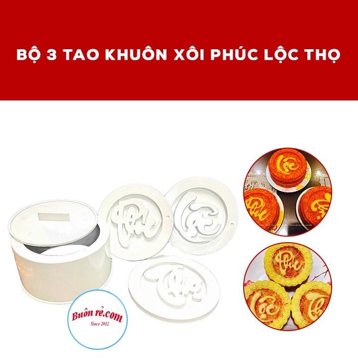 Bộ khuôn xôi Phúc Lộc Thọ cao cấp, dày dặn cầu tài lộc và may mắn 01504