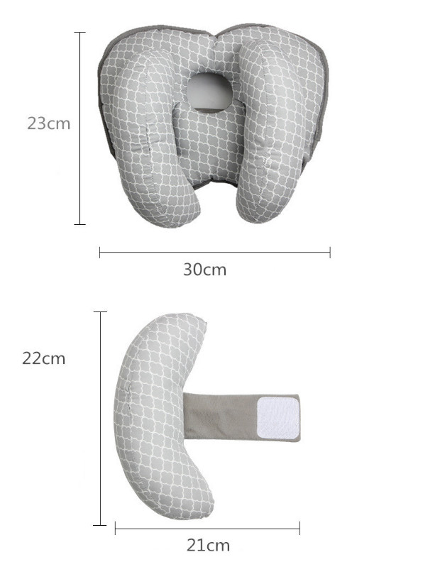 Gối giữ đầu cho bé trên xe nôi (chống vẹo cổ), gối cố định đầu cho trẻ em, bé sơ sinh GXNoi