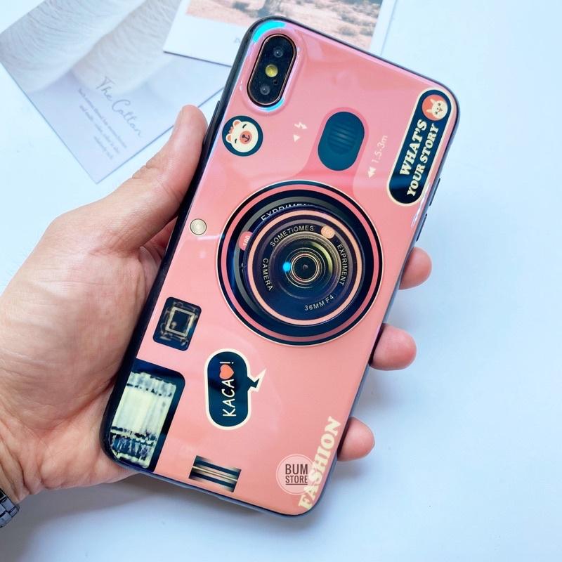 Ốp Lưng Dẻo In Họa Tiết Camera Kèm Popsocket Đồng Bộ Cho iphone X / XS MAX / 8 PLUS / 7 PLUS / 6 Plus