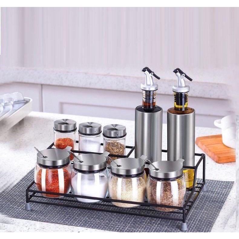 Kệ đựng gia vị, Kệ để đồ thông minh 2 tầng đa năng tiết kiệm không gian