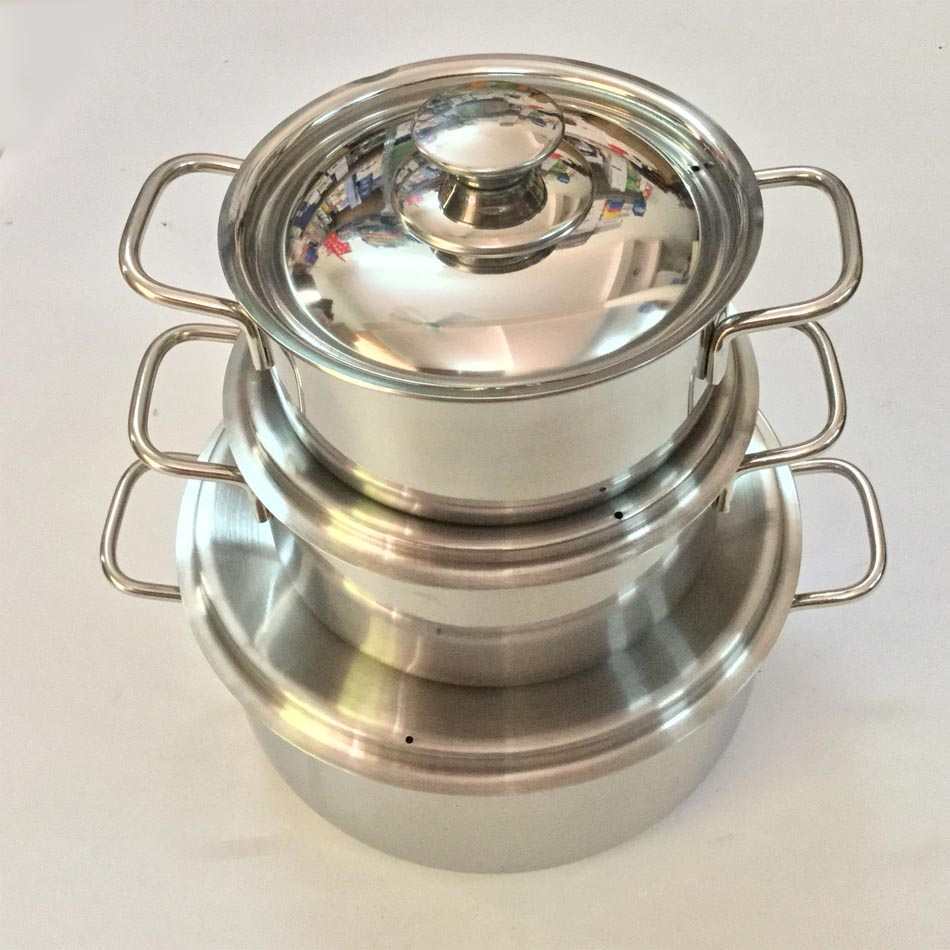 BỘ NỒI 3 CÁI INOX