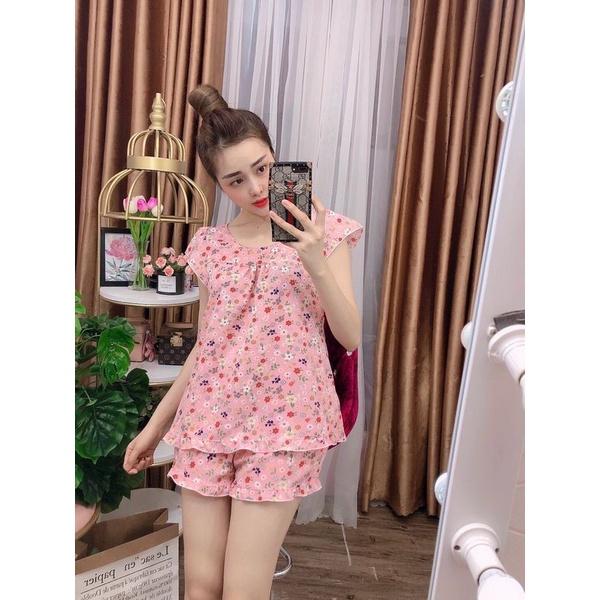 Set đồ bộ nữ cao cấp dễ thương mặc nhà lụa satin mềm mịn thoáng mát AN40 - D'Lavia