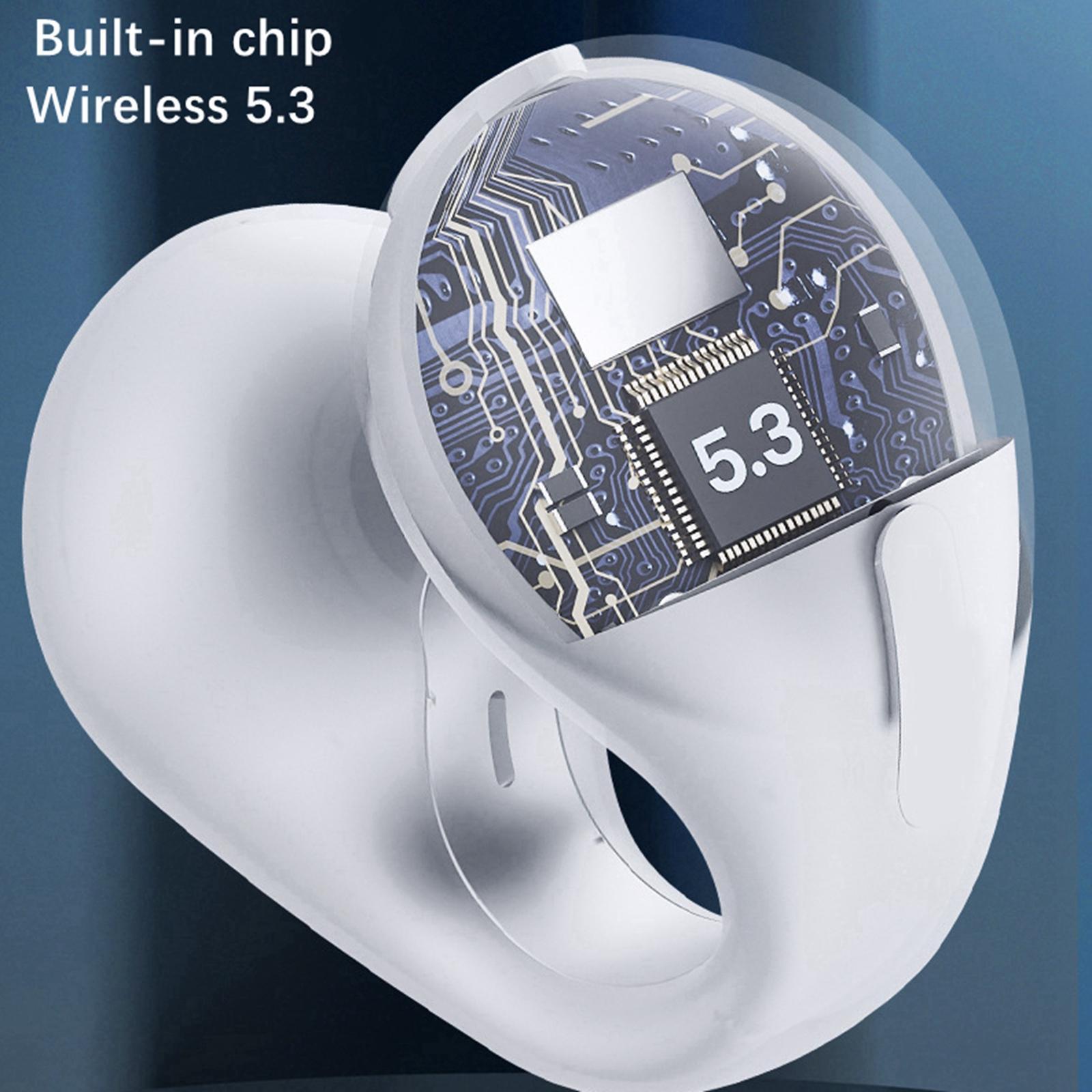 Headphones V5.3 Stereo Noise Reduction Ergonomic for Working Sport Workout